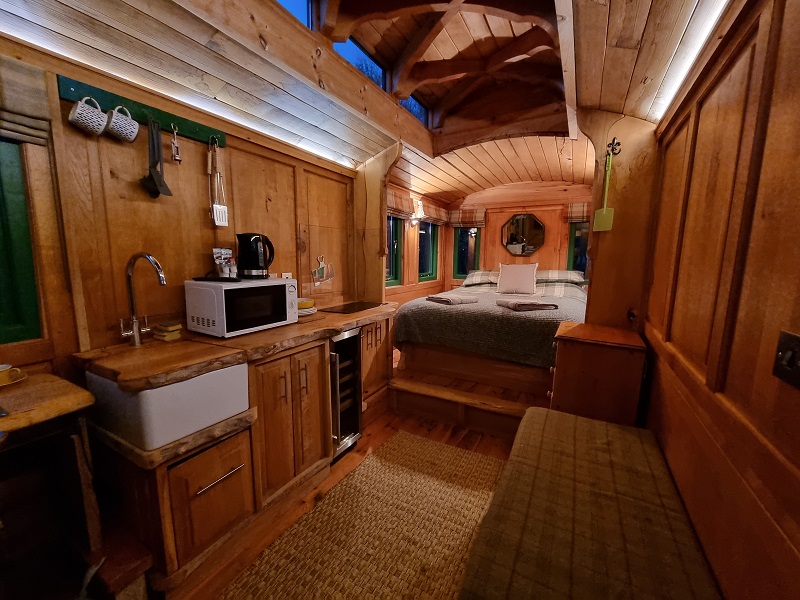 The Woodland Wagon with HOT TUB option